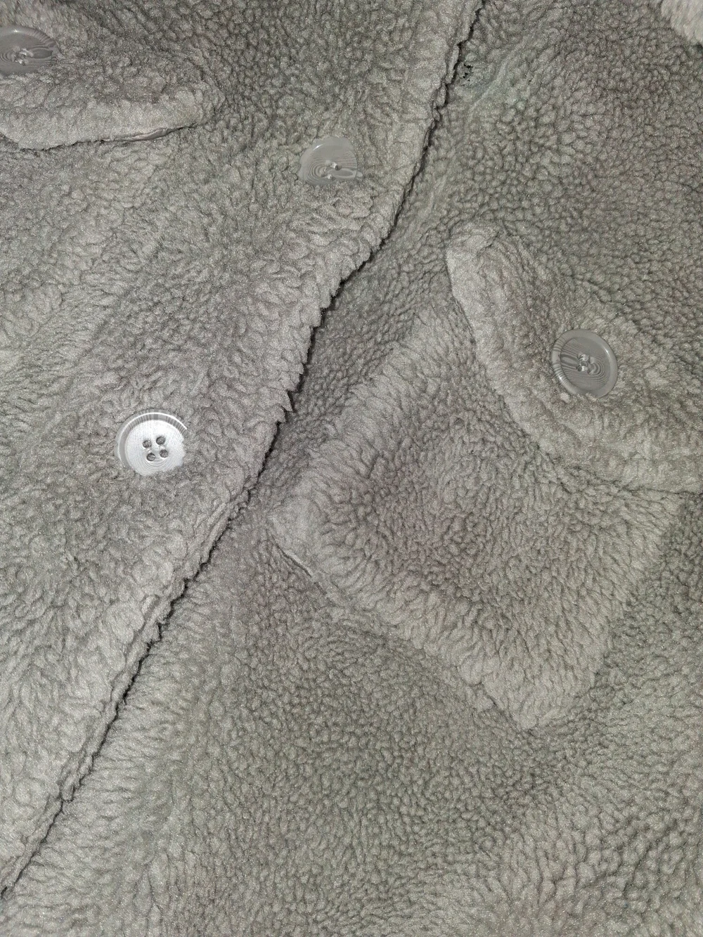Forever 21 Light Gray Sherpa Jacket